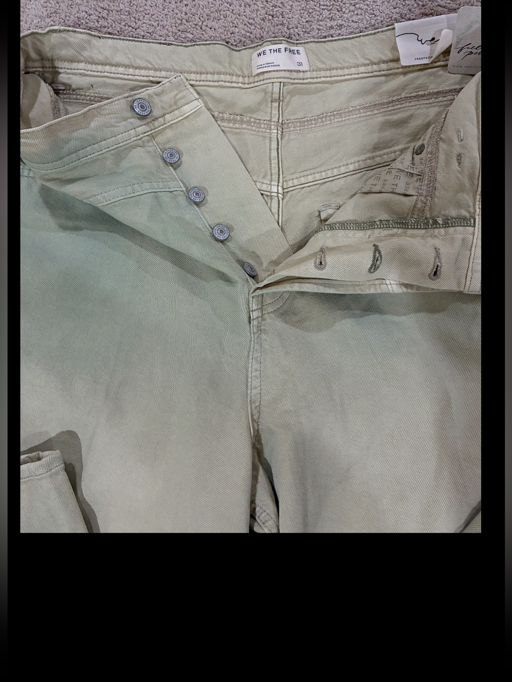 We The Free Give & Take Extra Baggy & Wide Leg NWT Size 31 - Picture 5 of 8